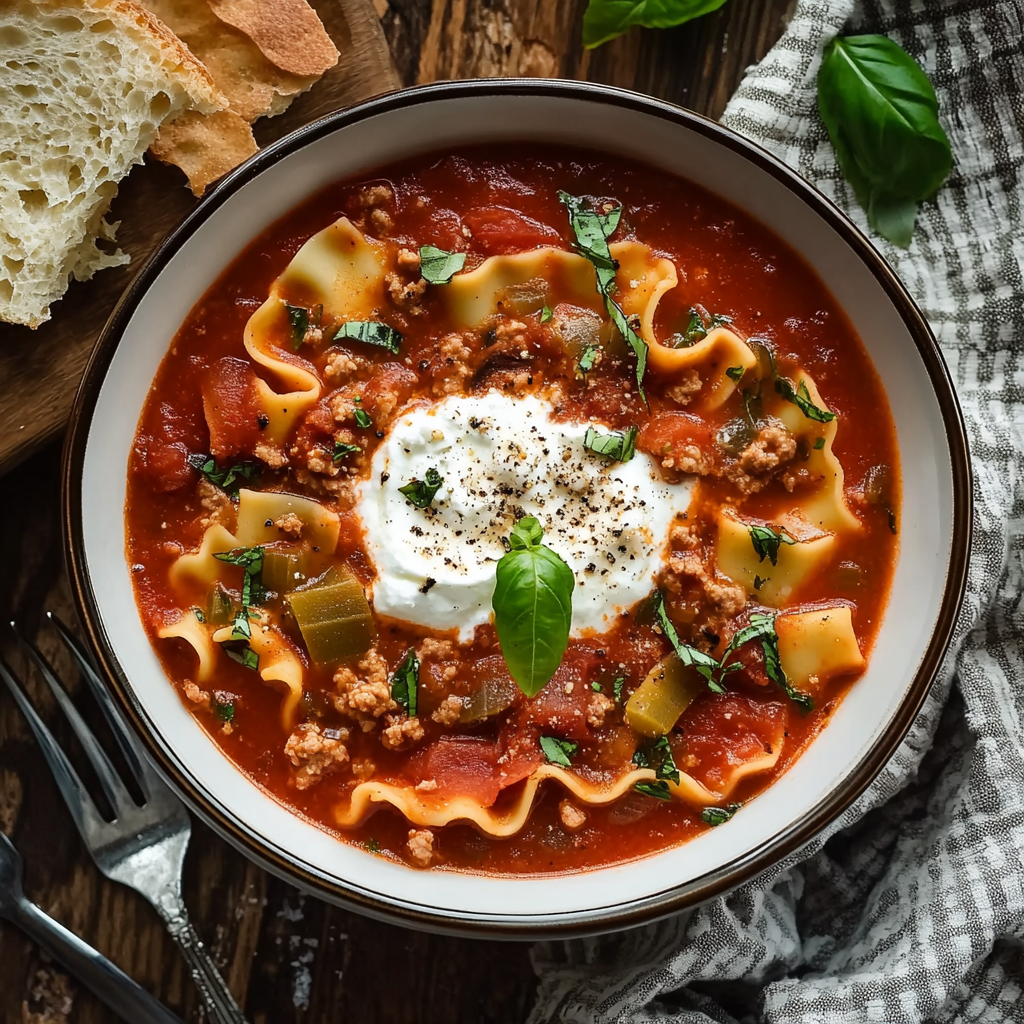 Cozy Lasagna Soup with Ricotta