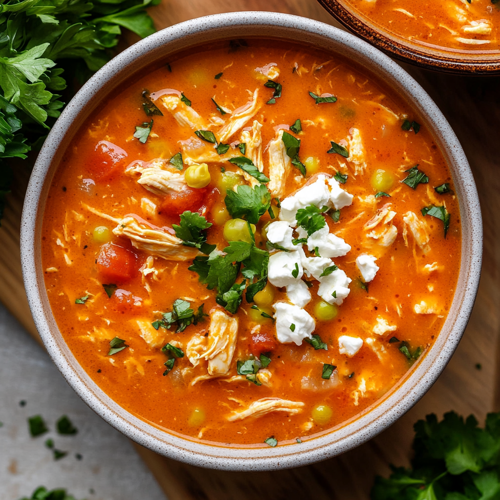 Crock Pot Buffalo Chicken Soup