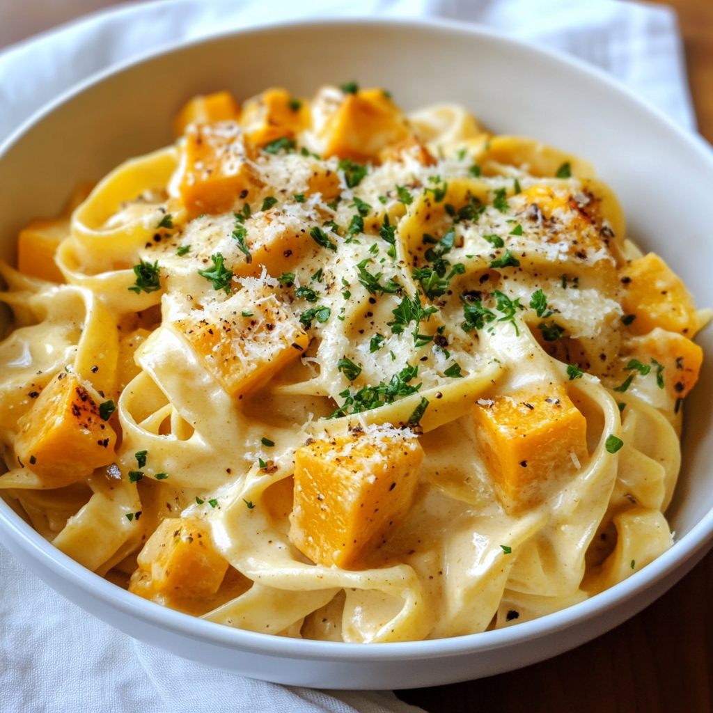 Roasted Butternut Squash Alfredo