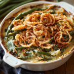 The Best Green Bean Casserole with Cream Cheese and Fried Onions