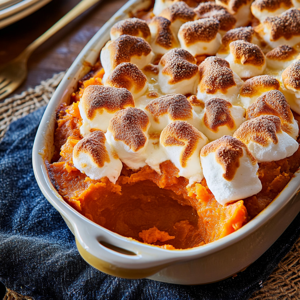 The Best Sweet Potato Casserole with Marshmallow