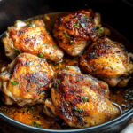 Easy and Flavorful Crockpot Chicken Thighs