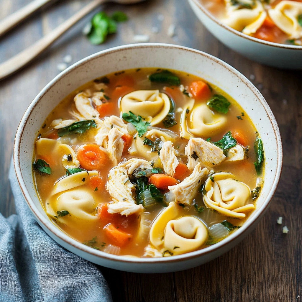 Easy and Comforting Chicken Vegetable Tortellini Soup