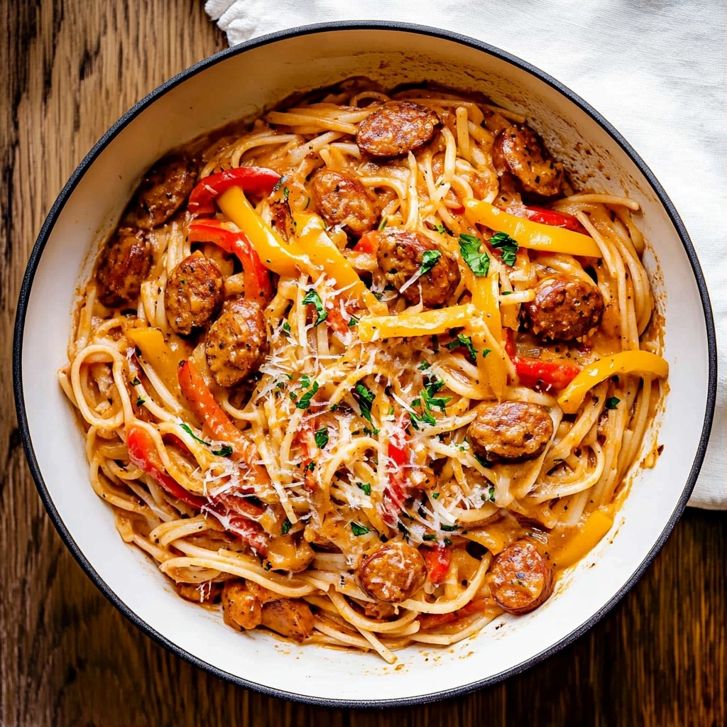Cajun Pasta with Sausage and Peppers