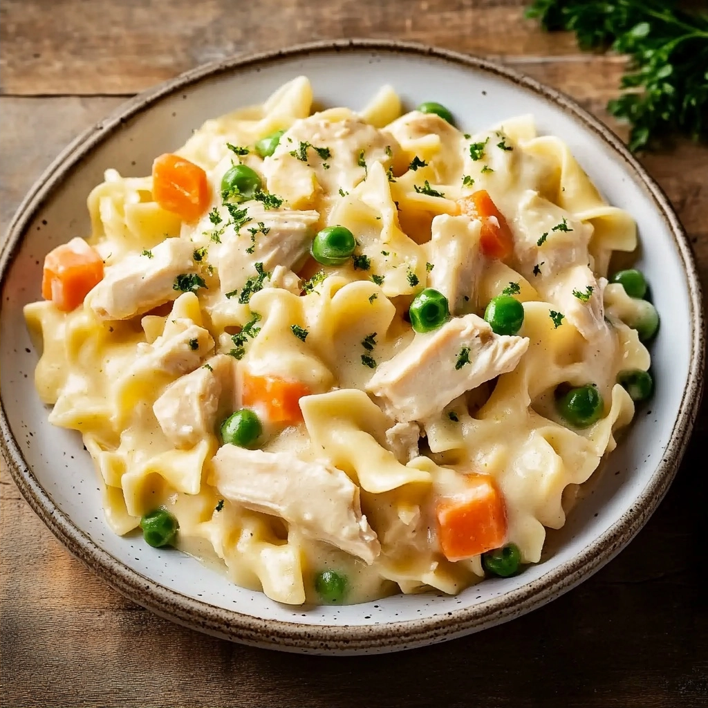 Creamy Chicken Pot Pie Noodles