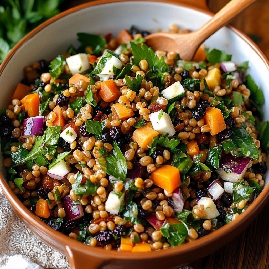 Hearty and Nutritious Wheat Berry Salad