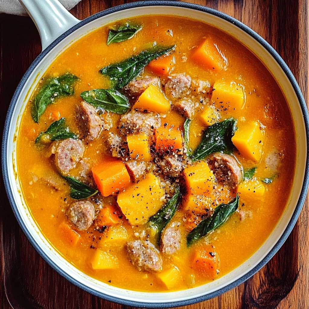 Butternut Squash and Sausage Soup