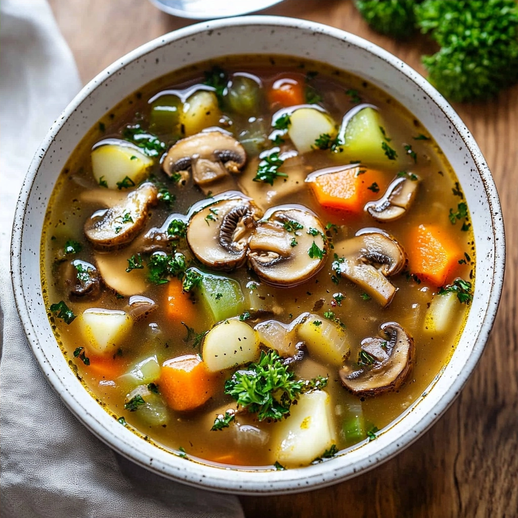 Easy 30-Minute Mushroom Vegetable Soup