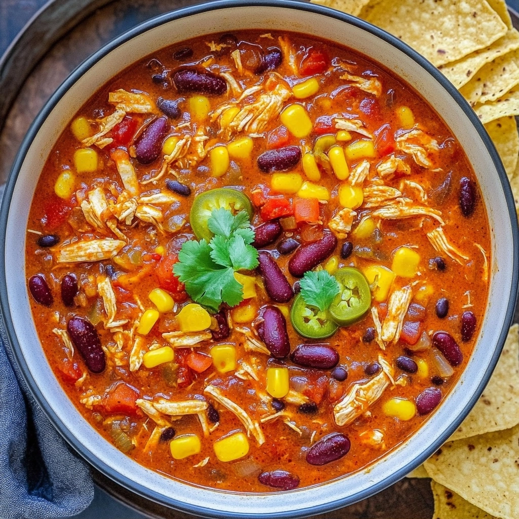 Easy 30-Minute Chicken Enchilada Soup