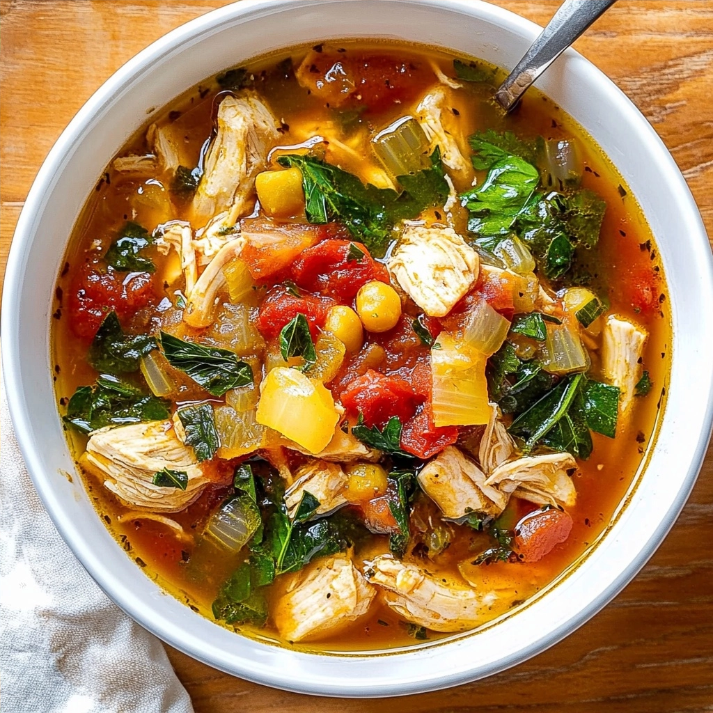 30-Minute Mediterranean Chicken Soup