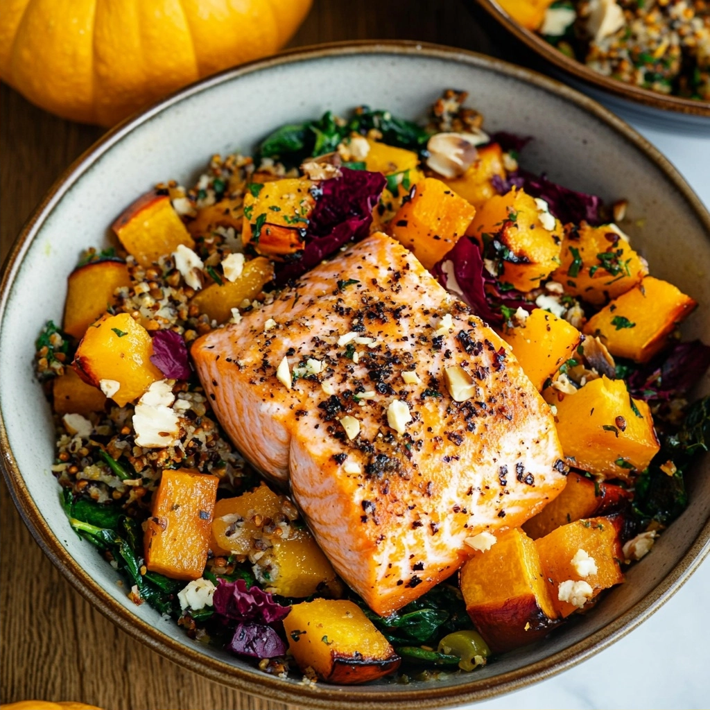 Autumn (Fall) Salmon & Squash Bowl