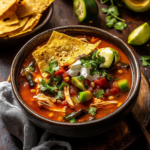 Poblano Chicken Tortilla Soup