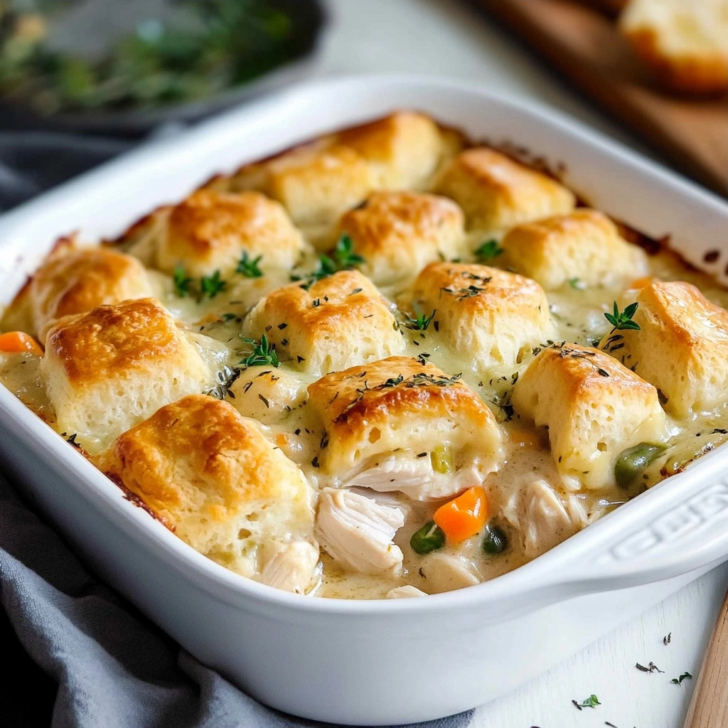 Easy Chicken and Biscuit Casserole