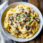 Creamy Mushroom Fettuccine