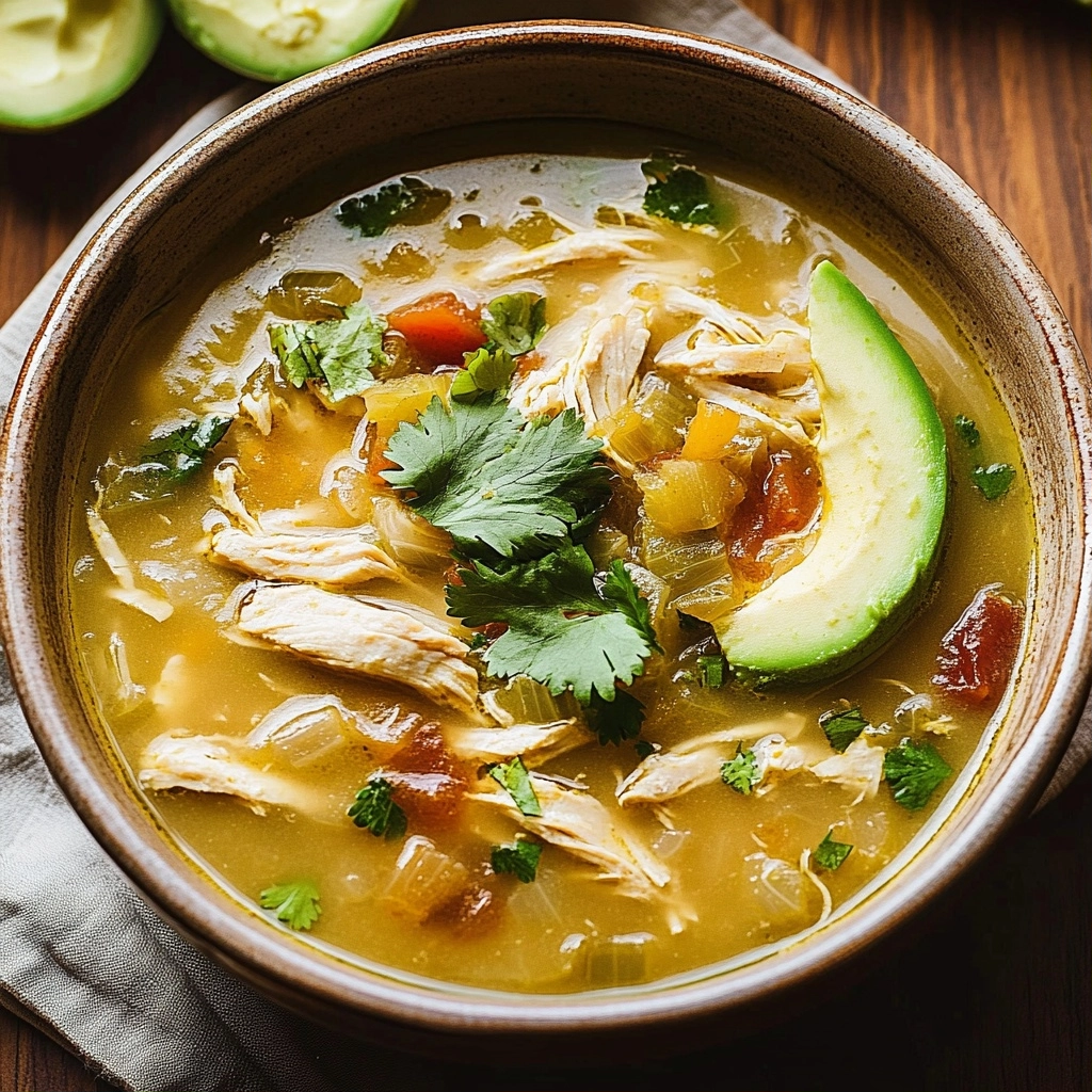 Tomatillo and Chicken Tortilla Soup