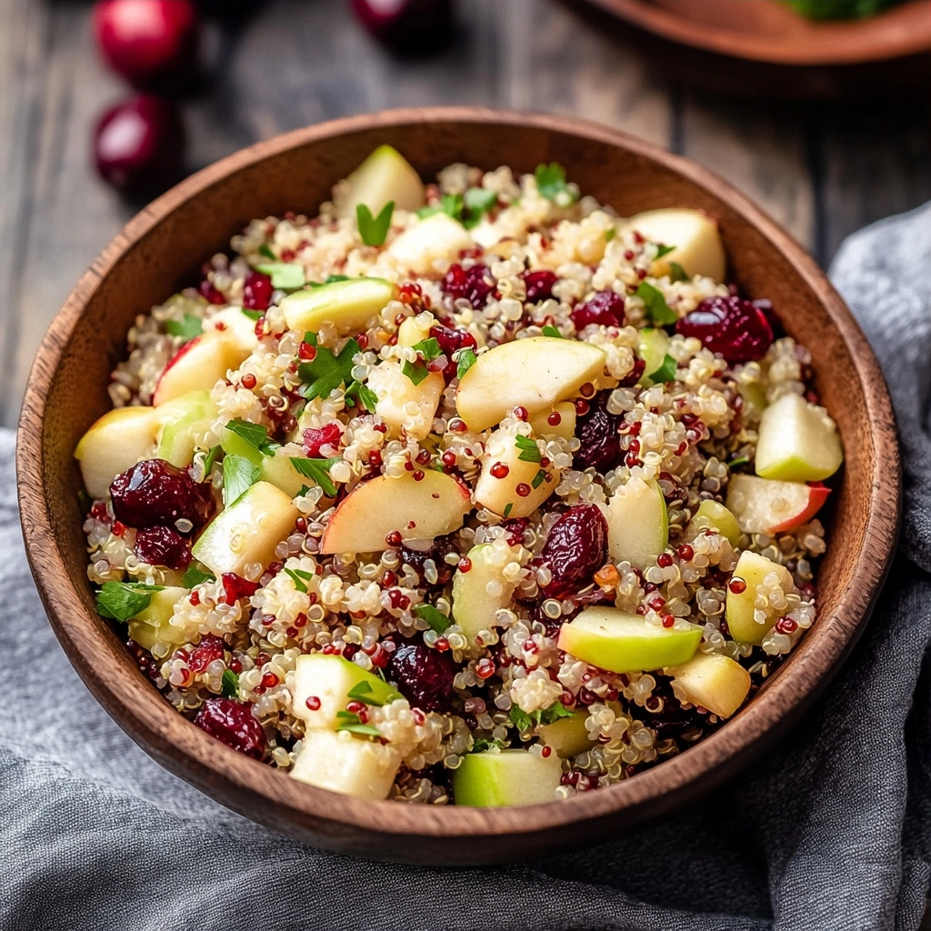 Cranberry Apple Quinoa Salad