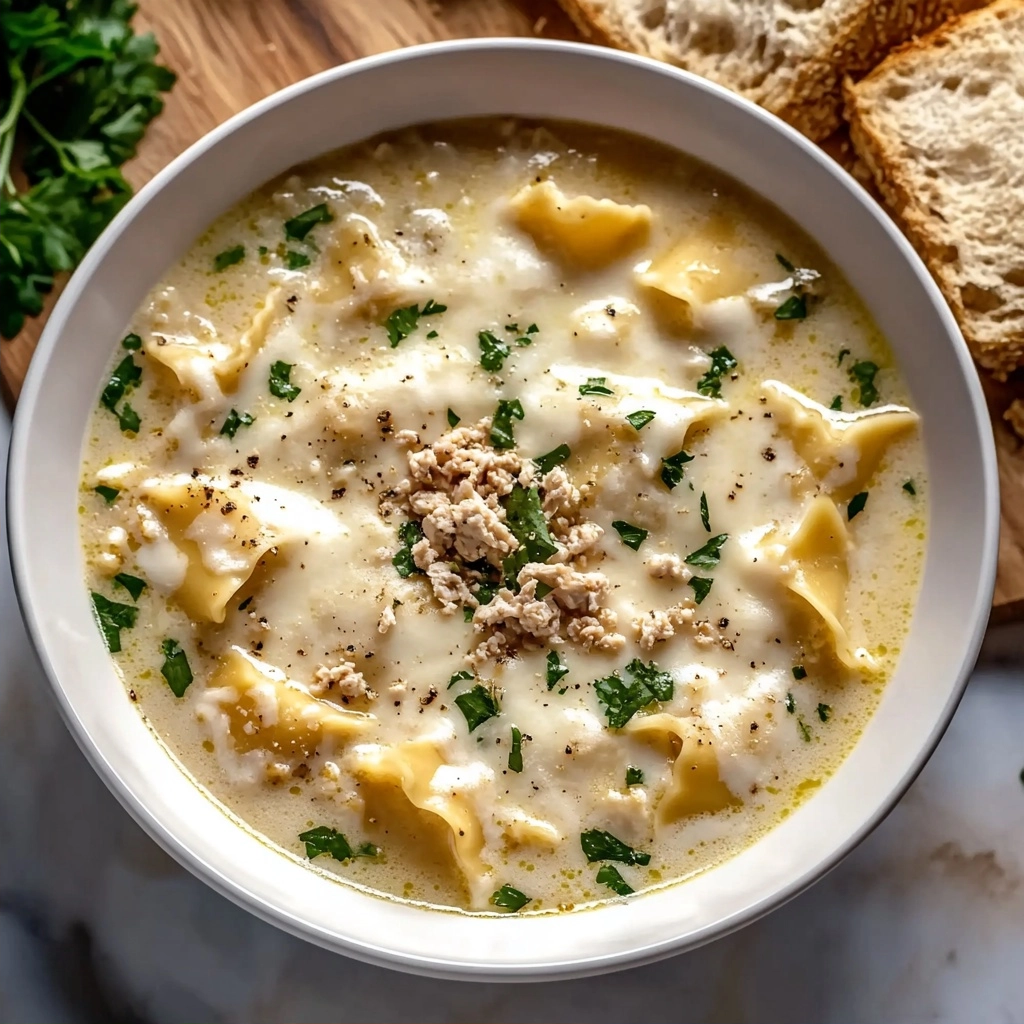 Crockpot White Lasagna Soup